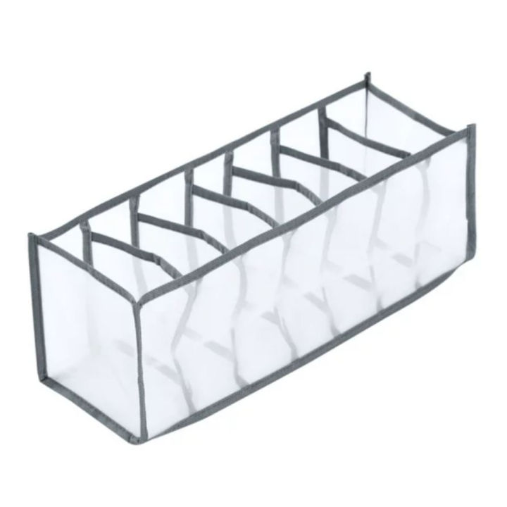 Mesh Nylon Box for Underwear Storage - 11 Compartments for Convenient Organization