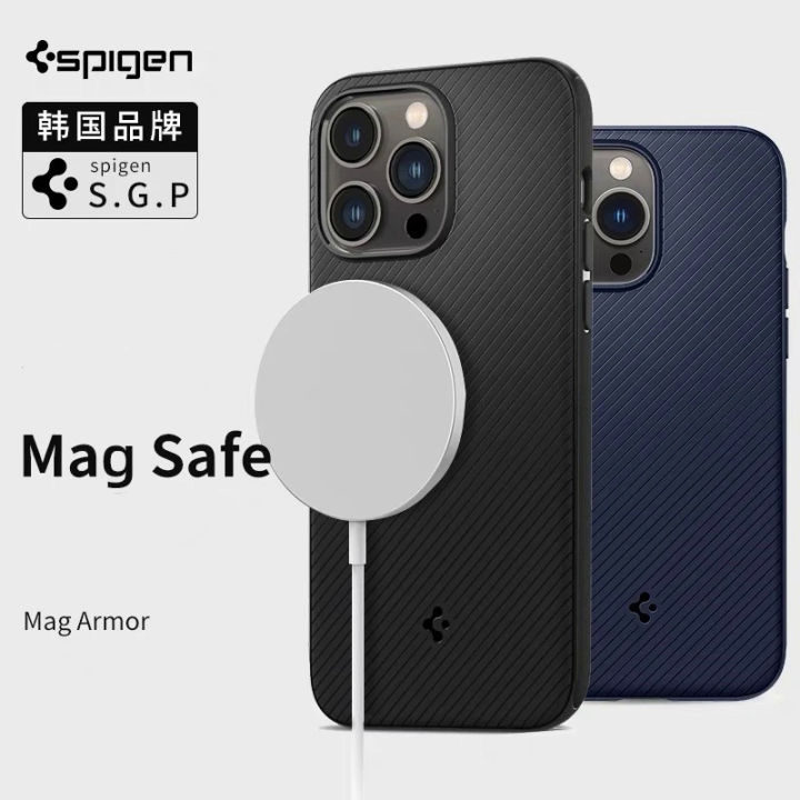 Spigen mag armor (magfit) for Apple phone case for iPhone 12 13 14 Pro Max magnetic protective case for iPhone 15 Pro Max case