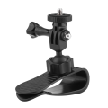 1 PCS Action Camera Car Sun Visor Mount Action Camera Accessories Black Plastic for ACTION 4 X3 with 1/4 Inch Adapter. 