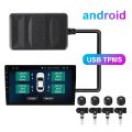 USB TPMS Tire Pressure Monitoring System Android TPMS Spare Tyre Internal External Sensor for Car Radio DVD Player. 
