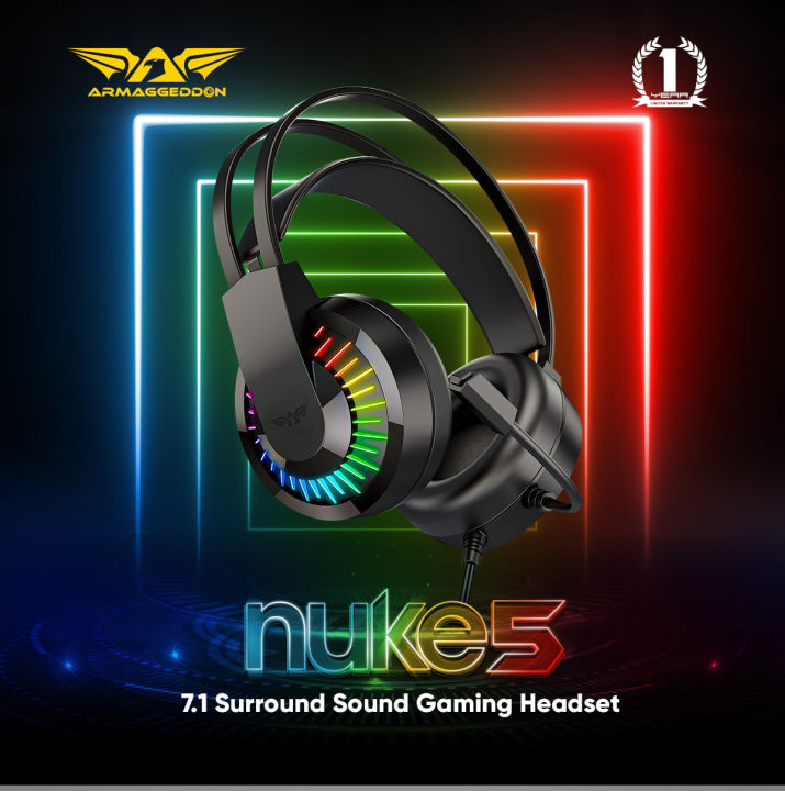 Armaggeddon NUKE 5 7.1 Surround Sound Wired Gaming Headset Daraz.lk