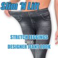 Slim’n Lift Caresse Jeans High Waist Slim jegging- Black & Blue. 