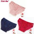 Pack of 3-Ladies Cotton Underpants Pure Lace Ladies Panties. 