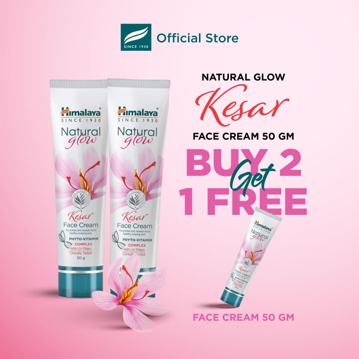 Bundle Offer - Natural Glow Kesar Face Cream 50G – Buy Two Get One Free (Save LKR 630/=)