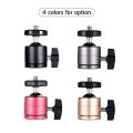 Mini Rotatable Aluminum Mount 1/4 Screw for Camcorder Tripod. 