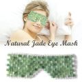 Facial Care Jade Eye Mask Beauty Cooling Cold SPA Massager Face Skincare Massage Tool Anti Aging Stone Beads Sleeping Therapy. 