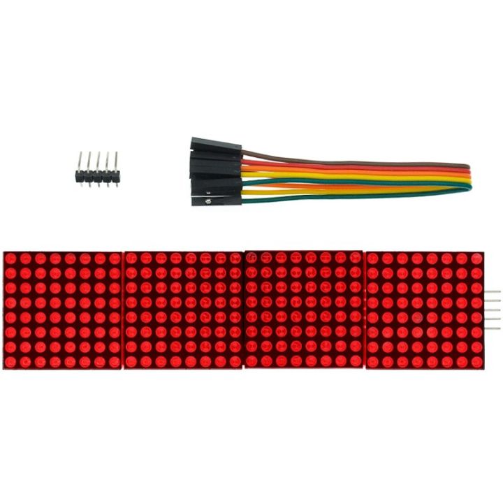 MAX7219%20Dot%20Matrix%20Module%20Microcontroller%20Display%20Module%20MCU%20LED%20Display%20Control%20Module%20For%20Arduino%205V%20DIY%20Kits%204%20in%201%20Red/Green%20-%20Image%207