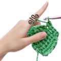 Metal Handmade Crochet Tension Ring Comfortable 3*1.8cm Adjustable Hook Ring Yarn Tension Ring Crochet Lovers Sewing for Crochet Enthusiasts Craft Lovers Knitting Projects Yarn Tension Control Sewing Accessories. 