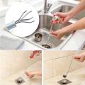 New Kitchen Dredge Tool Creative Sink Cleaning Hook Spring Pipe Sewer Dredging Device Bathroom. 