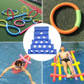 Hollow Flexible Swimming Swim Pool Water Float Aid Foam Pool Noodles Connector Floating Water Float Stick Swimming Ring. 