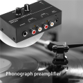 4X Ultra-Compact Phono Preamp PP500 with Bass Treble Balance Volume Adjustment Pre-Amp Turntable Preamplificador US Plug. 