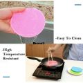 Multipurpose Kitchen Silicone Scrubber Non Stick Dishwashing Cleaning Sponge 5 Colors（5 Pieces）. 