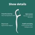100pcs Dental Floss Stick Toothpicks With Thread Ultra-fine Teeth Flosser Tooth Pick Zipper Sealing Bag. 
