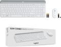 Logitech MK470 Slim Wireless Keyboard and Mouse Combo - Modern Compact Layout, Ultra Quiet, 2.4 GHz USB Receiver, Plug n' Play Connectivity, Compatible with Windows. 