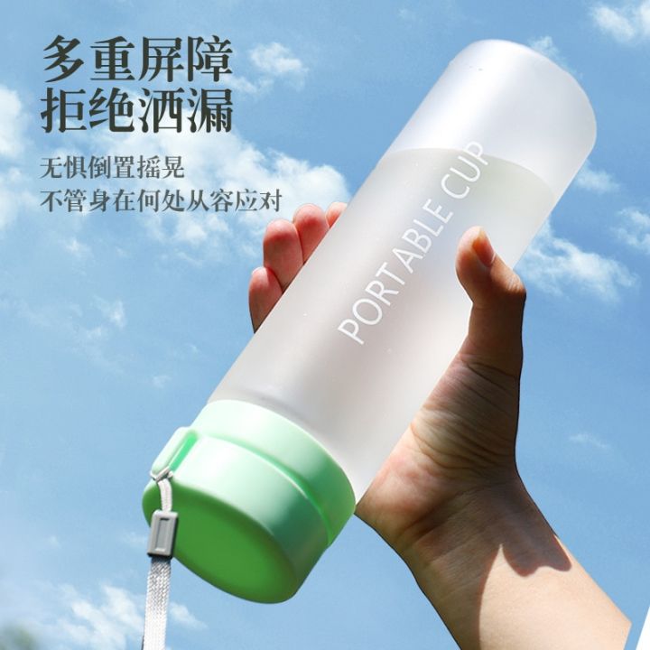 %E3%80%90HOT%E3%80%91%20400/600/800Ml%20Outdoor%20Large%20Capacity%20Sports%20Water%20Bottle%20Scrub%20Plastic%20Cup%20Portable%20Anti-Drop%20Water%20Cup%20Air%20Up%20Drinkfles%20-%20Image%203