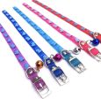 Pet Dog Cat Silicone Necklace Neck Collars with Bell Puppy Cats Kitten Small Dogs Buckle Jingle Bells Adjustable Rubber Plastic Collar Safety Belt Strap Accessories. 