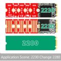 【VogueVenture】M2 M2PLUS NGFF NVME M.2 Extended Transfer 2230, 2242, 2260, 2280 Aircraft M2 CHANGE LONG SIZE NVME NGFF M.2 U.2 M3 M.3 SSD B2QF. 