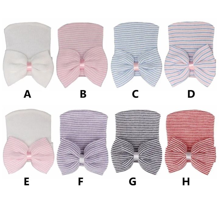 Newborn%20Hospital%20Hat%20Baby%20Hats%20Nursery%20Beanie%20Cap%20with%20Bow%20Cute%20Stripe%20Infant%20Hat%20Soft%20Turban%20Hats%20for%20Baby%20GirlsBasketball%20-%20Image%204