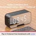 G10/Q5 ALL IN 1 Portable Bluetooth Alarm Clock FM Radio Speaker/Super Bass Stereo Speakers/Hands-free Calling Support/Mirror Screen Dispaly/Support FM TF AUX / Phone Holder. 