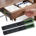 10-16 Inch Full Extension Drawer Slides Rail Heavy Duty Soft Close Ball Bearing Track 3-Section Furniture Sliders Rail Slide. 