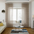 Sheer Voile Window Curtain with Ring Rod for Kitchen, Bedroom and Living Room (1 Panel,55'' W×102'' L). 