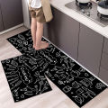 Water-absorbent Carpet Soft Absorbent Kitchen Carpet Keep Floors Clean Comfortable Easy to Maintain Home Accessory Stain-resistant Foot Mat. 