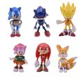 Sonic The Hedgehog Figure Set - 6 Figures - Sonic Theme Play Mini Figures. 