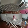 1Pcs Durable Stain Resistant Ironing Board Cover Thick Cotton Padding Universal Iron Heat Shield Cloth Cover With Elastic Edge Ironing Cover For Ironing Table. 