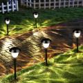 10 Pack Solar Garden Lights Outdoor Color Changing LED Pathway Lamp Garden Decoration Landscape Lighting for Patio, Lawn, Yard Walkway. 