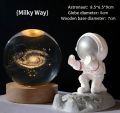 【Fast Delivery 1-4 day】3D Crystal Ball Glowing Night Light 6CM Laser Engraved Carved Interior with Cord Switch USB Powered Desktop Decoration Home Decor Gift for Birthday Festival Holiday. 