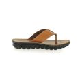 U SOFTO BOYS V STRAP SLIPPERS TAN - 01. 