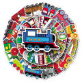 20/40pcs Train Stickers Railway Engines Locomotives Freights Stickers for Laptop Scrapbook Journal Kids Girls Boys Stickers. 