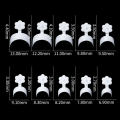 Anedshaop 500pcs/bag 100pcs/box New Nail Arts Short Nails White Crescent Profesional Shape Acrylic Nail Tips Half Cover Manicure Salon Tools. 