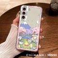 Miniso X Chiikawa Collaboration Phone Case For Samsung Galaxy S24 S23 S22 S21Ultra Plus FE A55 A54 A15 A14 A35 A52 A53 A25 5G. 
