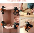 Angle Clamps 4pcs Adjustable 90 Degree Clamps Multifunctional Spring Loaded Swing Corner Clip Fixer for Welding Wood-Working Drilling Making Cabinets. 
