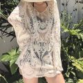 Women's Three-Piece Swimsuit Covering Belly Thin New South Korea ins Hot Spring Summer Seaside Holiday Mesh Conservative Blouse .. 