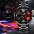【ZIME】Korean Sports Car Watches Wheel Design Alloy Rim Hub Racing Watch Personalized Wheel Men's Watch Wristwatch M9B9. 