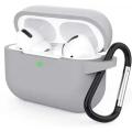 Air Pods Pro Case Cover Silicone + Hook Protective Case Skin for Air pod Pro With More Colors. 