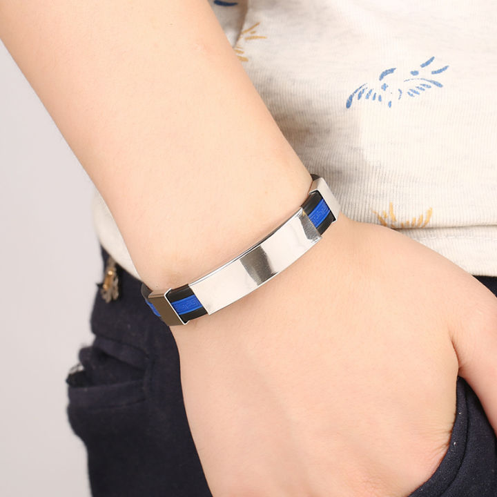 %E3%80%90Grand%20Sale%E3%80%91Titanium%20Steel%20Personalized%20Korean%20Style%20Glow%20Men's%20Silicone%20Trendy%20Men's%20Stainless%20Steel%20Jewelry%20Bracelet%20-%20Image%204