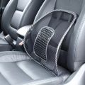 Black Mesh Cloth Car Seat Cushion Lumbar Waist Back Support Lumbar Pillow. 