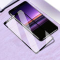 Biruiqu 2Pcs For Sony Xperia 5 9H 2.5D Full Cover Tempered Glass Screen Protector Film Black. 