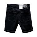 Fashion Brand Summer Thin White Denim Shorts Men's Slim Fit Korean Style All-Matching Trendy Fifth Pants Solid Color Black Middle Pants. 