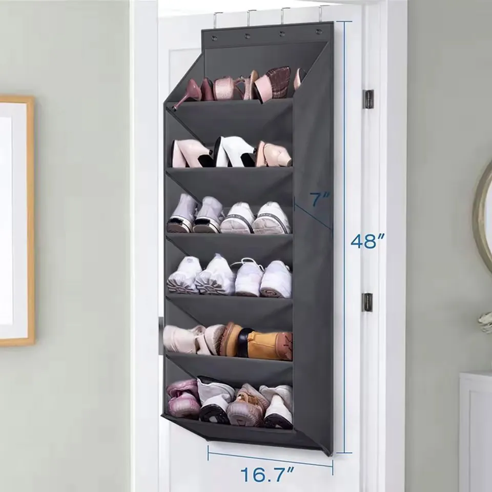 Shoe Hanger for Closet Door Space-saving Over the Door Shoe