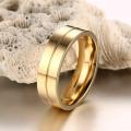 Mens Gold Plated wedding ring. 