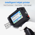 HXSJ Handheld Prin-Ter Por-Table Inkjet Prin-Ter High Definition Inkjet Code Prin-Ter With 4.3 Inch Led Touchscreen Quick-Drying Ink Cartridge For Label/Production Date/Barcode/Trademark/Logo/Graphic Etc.. 