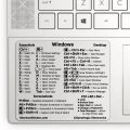 Reference Keyboard Shortcut Sticker Adhesive For PC Laptop Desktop Shortcut Sticker for Apple Mac Chromebook Window Photoshop. 