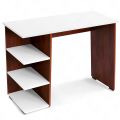 VTEC FURNITURE Modern Computer Table | Study Table with 3 Tier Bottom Storage & Open Bookshelf Lower Storage. 
