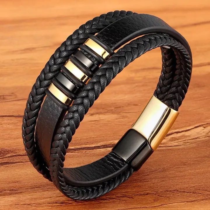 Fashion%203%20Layers%20Black%20Punk%20Style%20Design%20Leather%20Bracelet%20for%20Men%20Stainless%20Steel%20Magnetic%20Button%20Birthday%20Gift%20Male%20Bracelets%20-%20Image%207