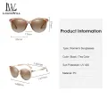 LouisWill Women's Large Frame Suntan Sunglasses With Diamond Inlay UV400 Outdoor Travel Driving Anti-Glare Sunglasses Classic Sunglasses for Women HD Vision Sunglasses. 