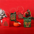 Paper Open Window Clear Candy Christmas Apples Christmas Eve Gift Box. 